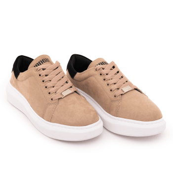 TENIS KANGU SNEAKER RESORT SUED PREMIUM AREIA SOLA BRANCA