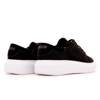 TENIS KANGU SNEAKER RESORT SUED PREMIUM PRETO SOLA BRANCA 