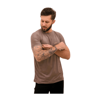 CAMISETA EM SUEDE PREMIUM OPALECENTE