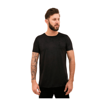 CAMISETA EM SUEDE PREMIUM PRETA